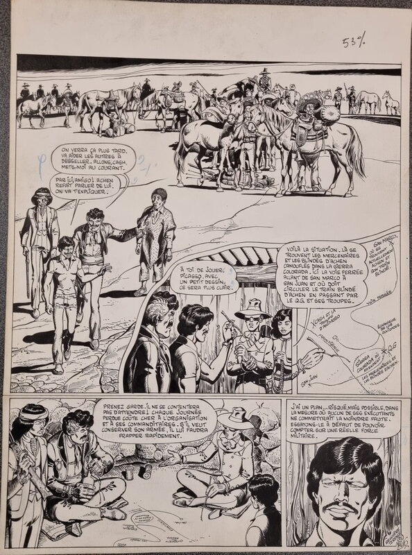 En vente - Malik, Jean-Marie Brouyère, Archie Cash - Curare - Planche originale