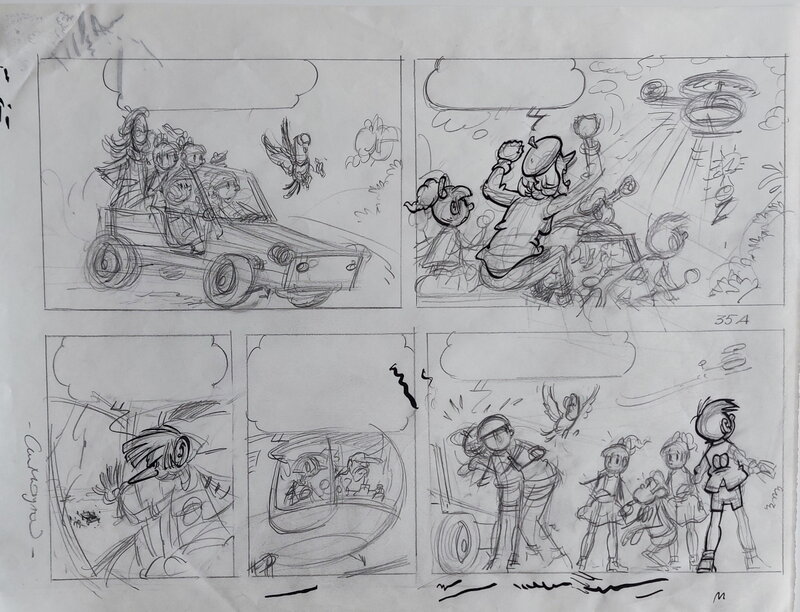 Luc Morjaeu, Jommeke 202: De Panda van Wanda - Planche originale