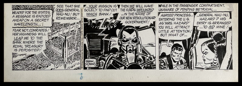 Johnny Hazard par Frank Robbins - Planche originale