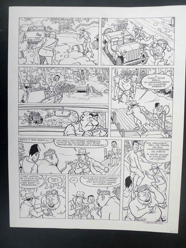 Jimmy Tousseul par Daniël Desorgher - Planche originale