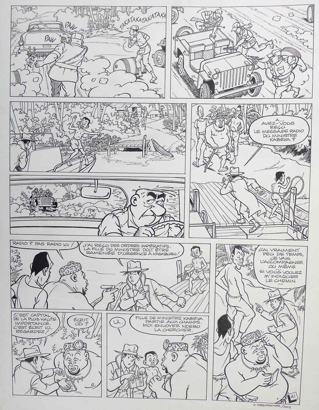 Jimmy Tousseul par Daniël Desorgher - Planche originale