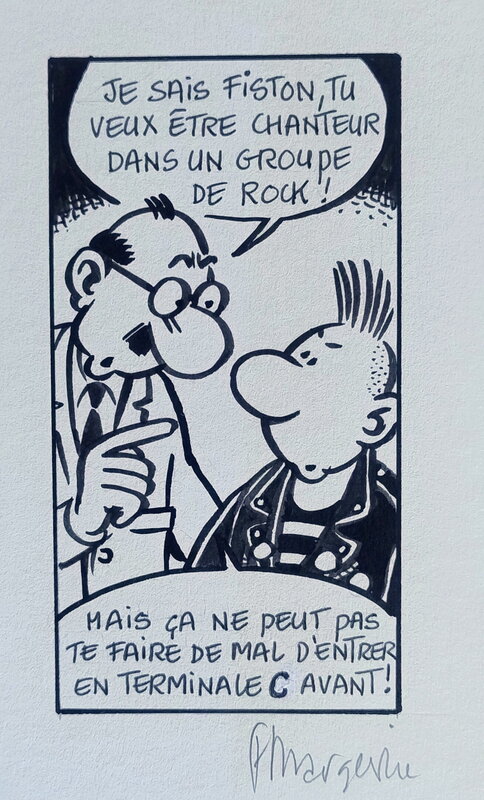 Frank Margerin dans Phosphore - Illustration originale