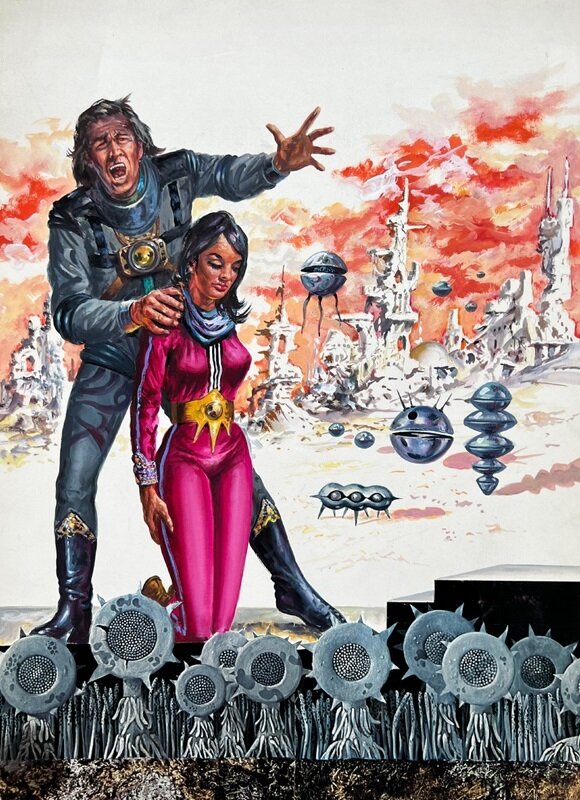 Johnny Bruck, Perry Rhodan Pb #171 - L'héritage de Phertus - Série de romans de science-fiction allemands - Couverture originale