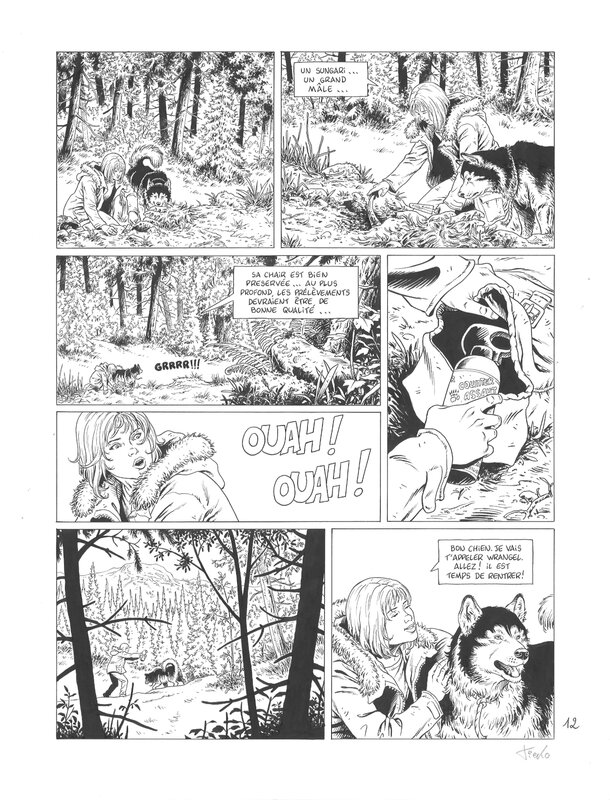 En vente - Tieko - Alaska p. 12 - Planche originale