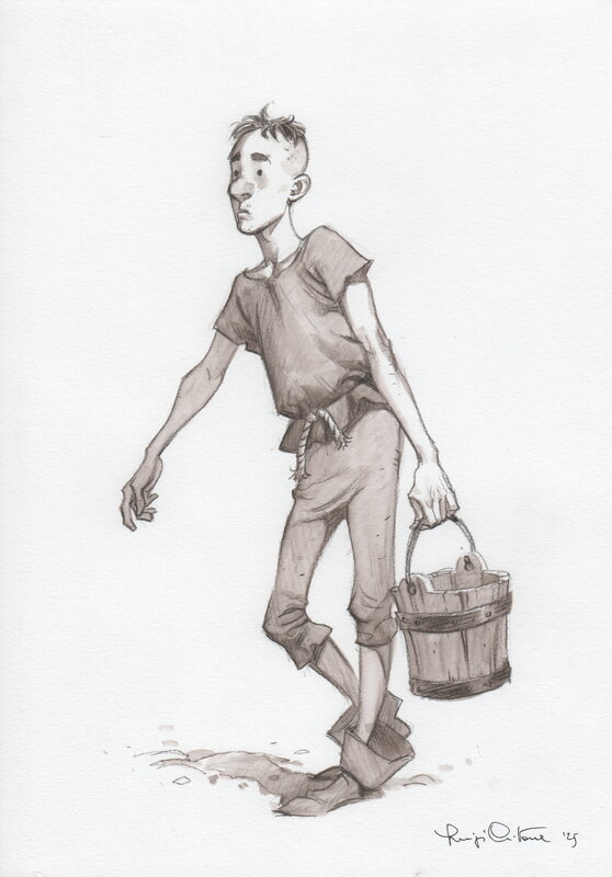 Aldobrando by Luigi Critone - Original Illustration