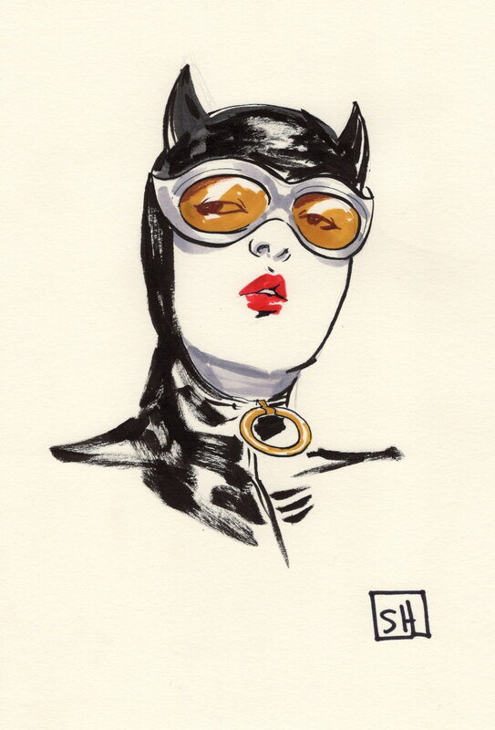 Catwoman par Stephanie Hans - Illustration originale