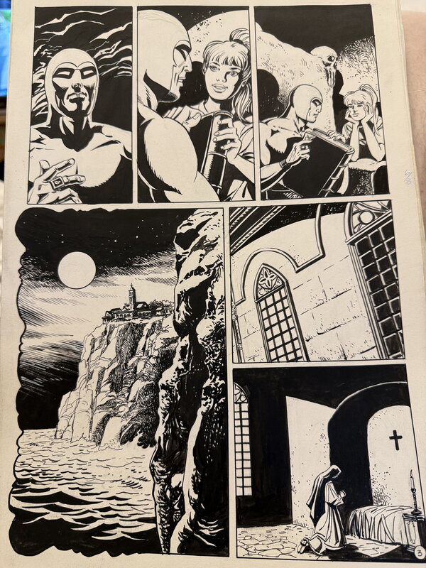 César Spadari, The New Abbess “The Phantom “ - Planche originale
