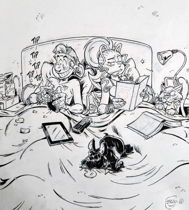 Stédo, Boulard ( en mode couple ) - Comic Strip