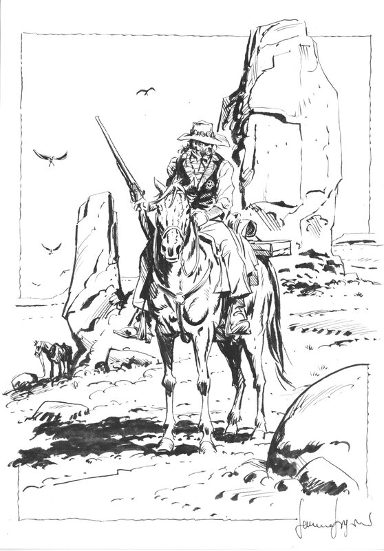 For sale - Sinisterra by Germano Giorgiani - Original Illustration