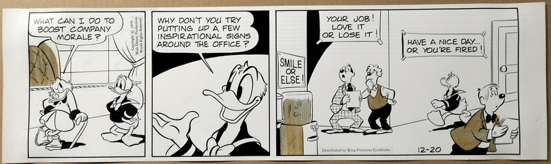 Frank Smith, Donald Duck daily, December 20 1979 - Planche originale