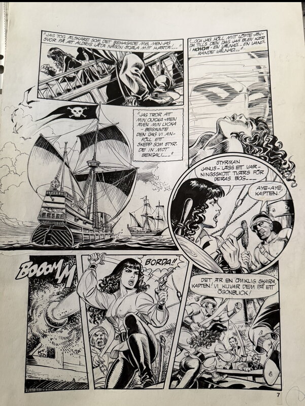 César Spadari, The Pirate Queen “The Phantom “ - Comic Strip