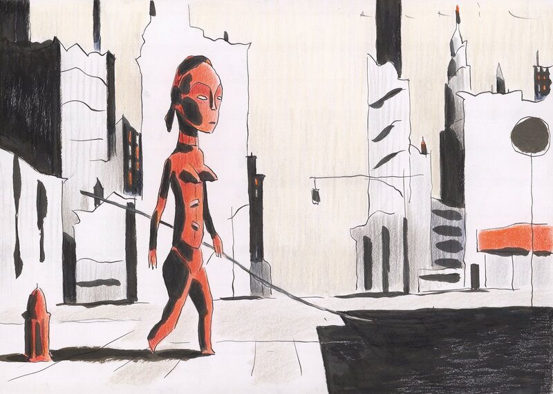 En vente - François Avril, Voyages IMMOBILES XVIII - Illustration originale