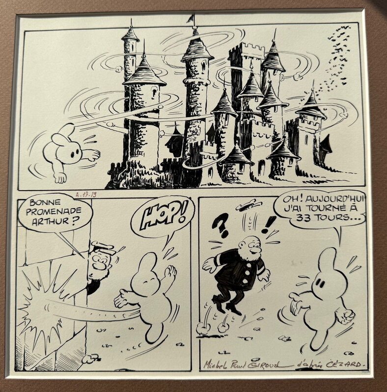 Arthur le Fantôme par Michel-Paul Giroud, Cézard - Planche originale