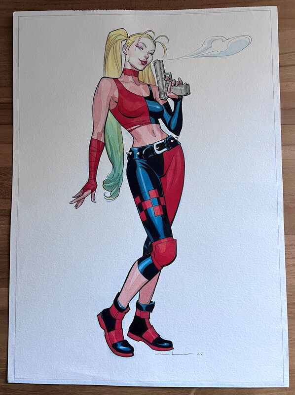 Harley Quinn par Marcial Toledano - Illustration originale