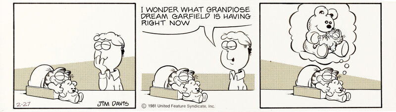 Jim Davis, Garfield Strip 27/02/1981 - Comic Strip