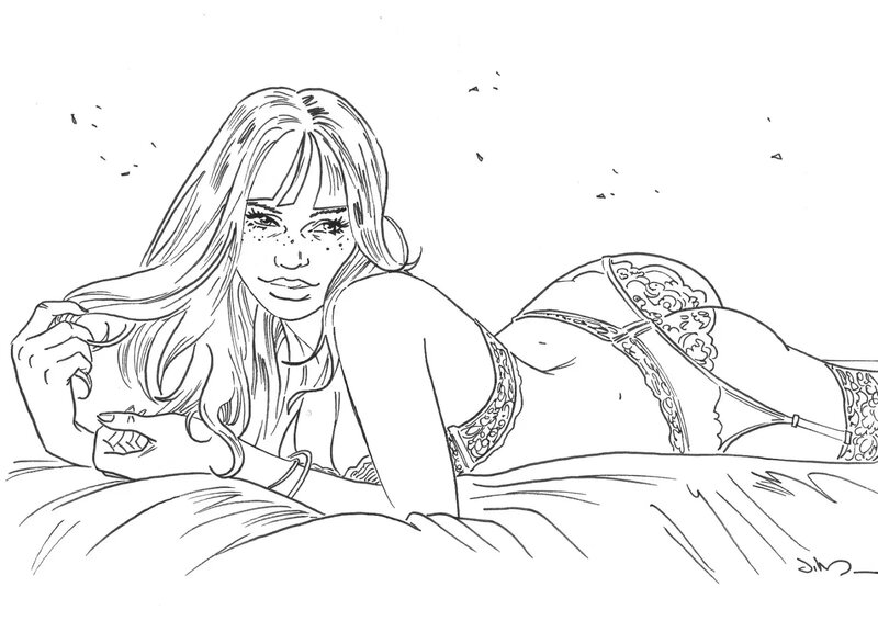 Jim, Marie, Une Nuit à Rome - Original Illustration