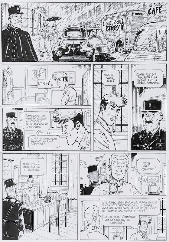 Pascal Badré, Les Mystères du Berry - t1 La Nuit du Rasoir - Planche originale