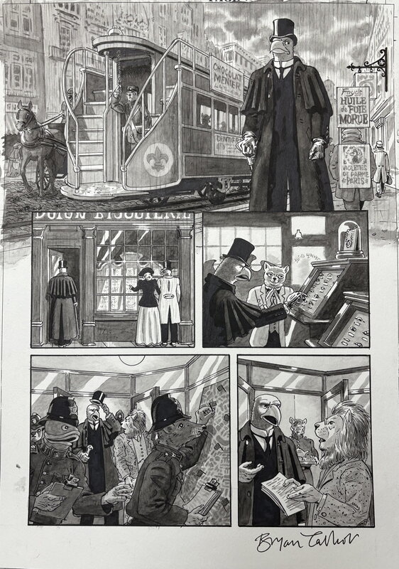 Bryan Talbot, Les carnets de Stamford Hawksmoor - Planche originale