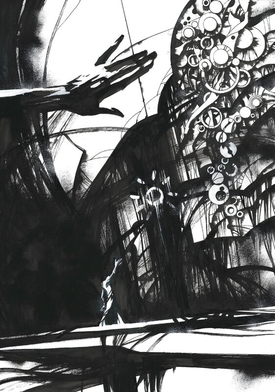 En vente - Grid par Danijel Zezelj - Illustration originale