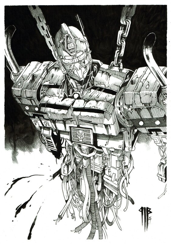 En vente - Optimus Prime par Philippe Bringel - Planche originale
