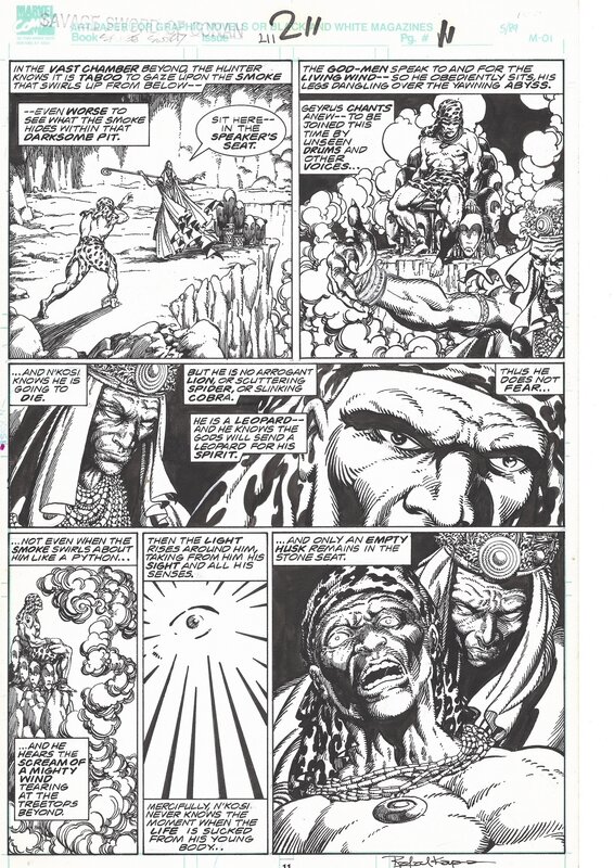 En vente - Rafael Kayanan, Savage Sword of Conan # 211 page 11 - Planche originale