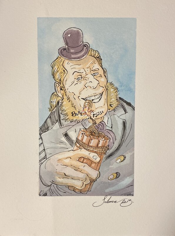 Paul Salomone, illustration originale, Knutt Hoggaard, 