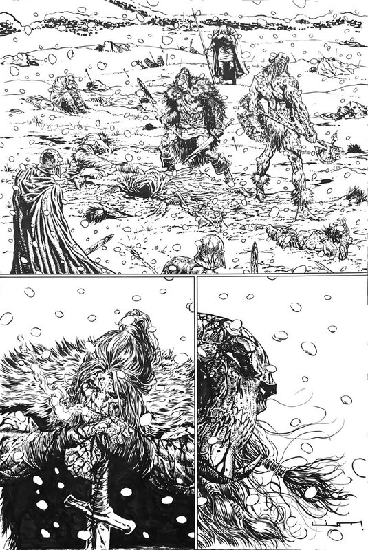 En vente - Liam Sharp, Spawn Dark Ages #2 page 3 - Planche originale