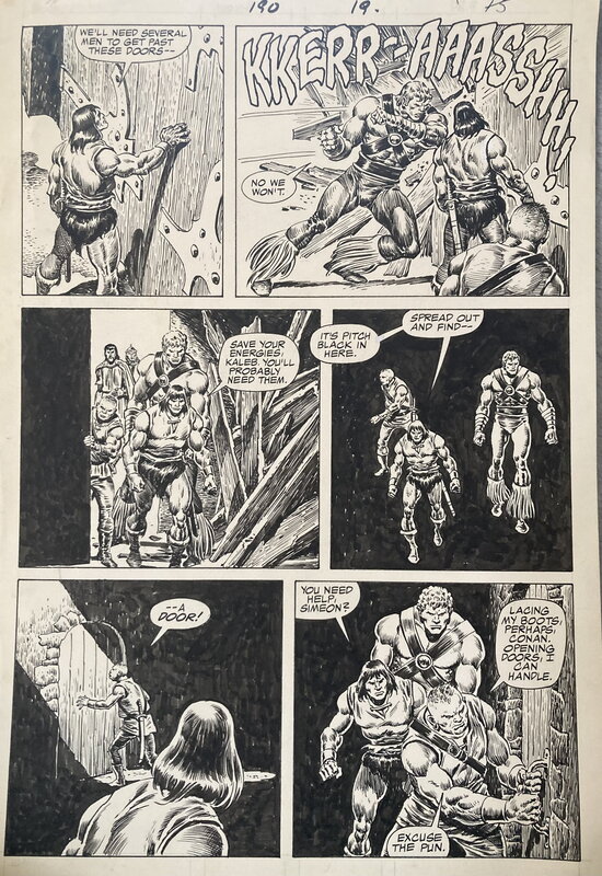 Conan le barbare par John Buscema, E Chan - Planche originale