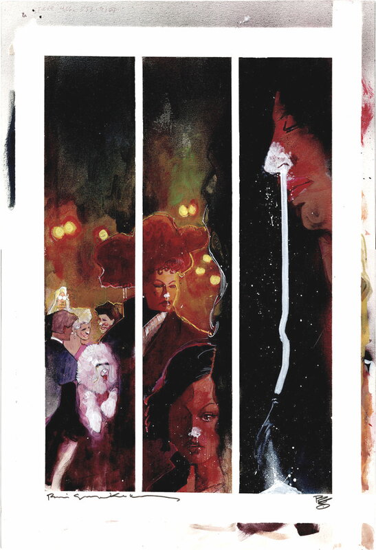 For sale - Mr. X Vortex comics page by Bill Sienkiewicz - Original Illustration