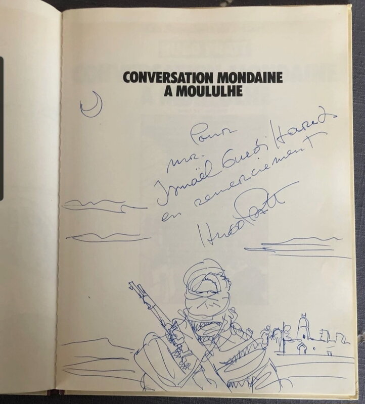 Hugo Pratt, 1984 - Les Scorpions du désert - Dédicace