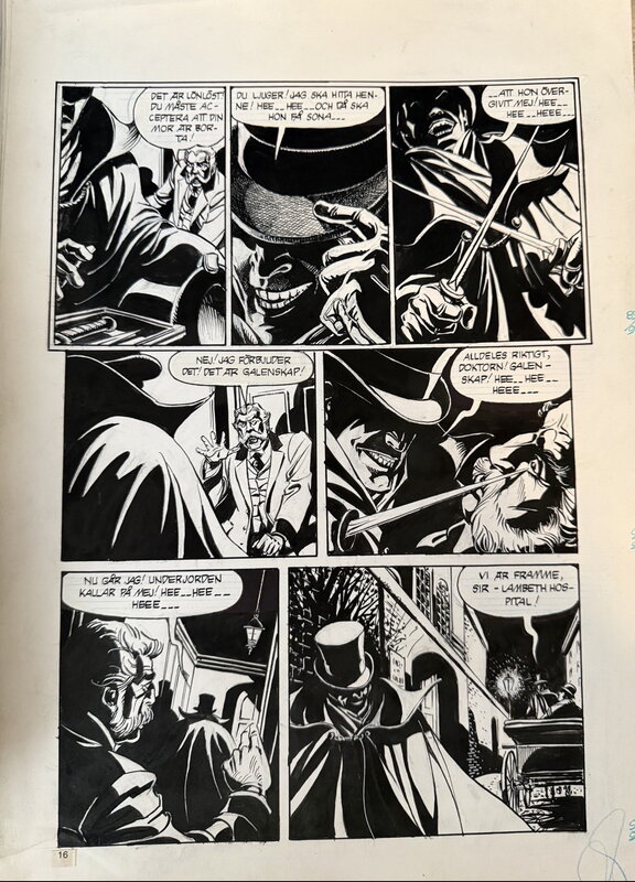 César Spadari, The Phantom “Cutbush” - Planche originale