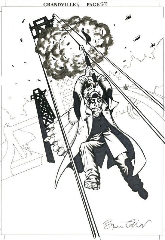 Bryan Talbot, Grandville, Noël, Planche originale 73 - Planche originale