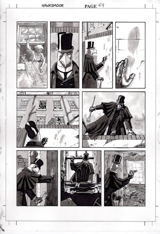 Bryan Talbot, Les Carnets de Stamford Hawksmoor, planche originale 67 - Planche originale