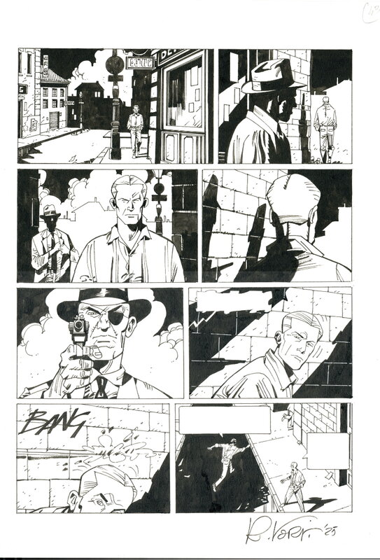 Rodolfo Torti, Roberto Dal Prà, Spartaco Ripa, Jan Karta, Barcelona 37, Planche originale 49 - Planche originale