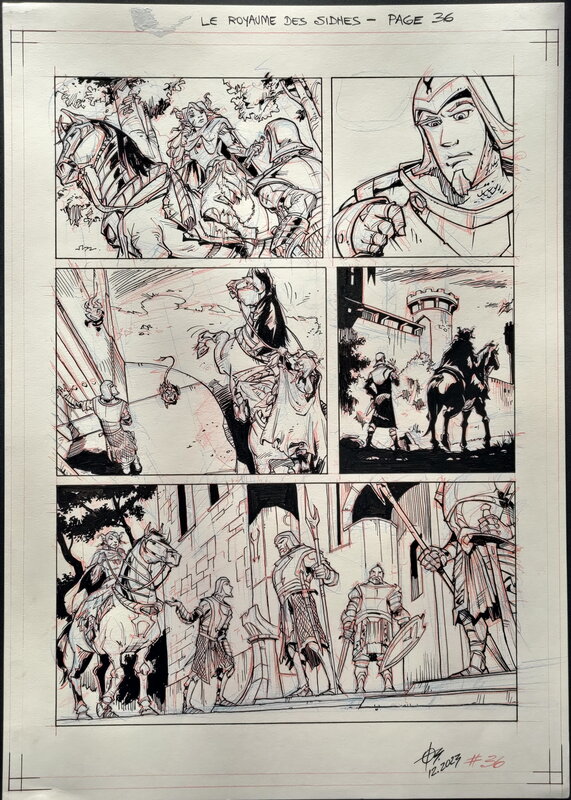 Paulo Borges, Planche originale Le Royaume des Sidhes - Planche originale