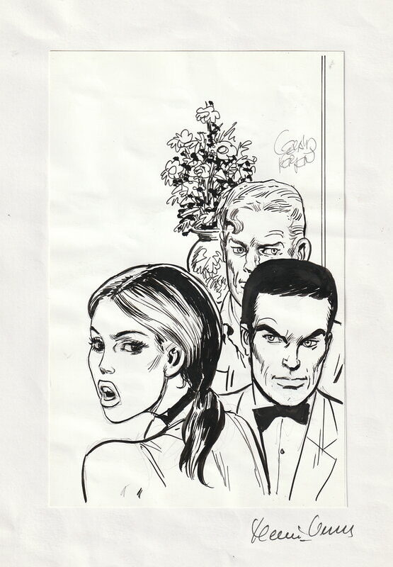 Bob Morane par Gérald Forton - Illustration originale