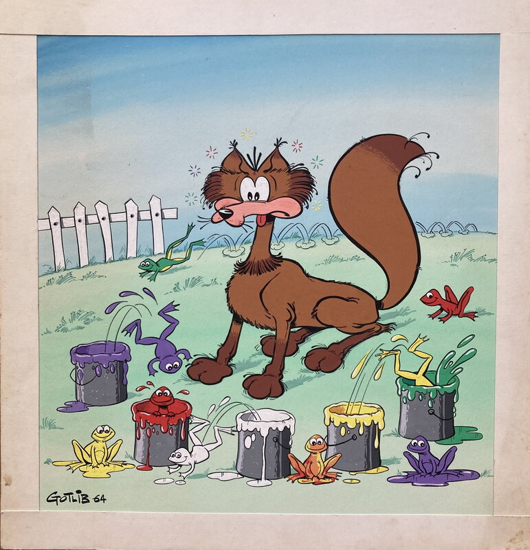 Nanar et Jujube par Gotlib - Couverture originale