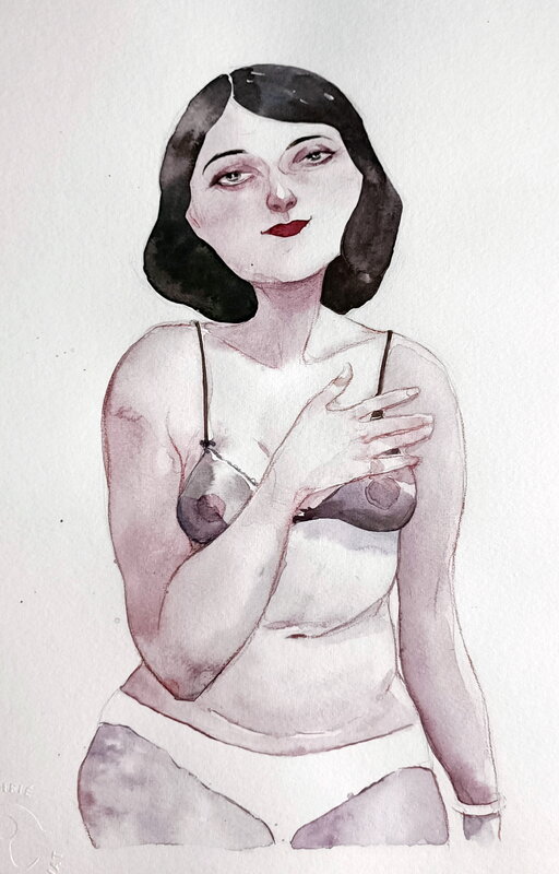 Grazia La Padula, Itinéraire d'une garce - Original Illustration