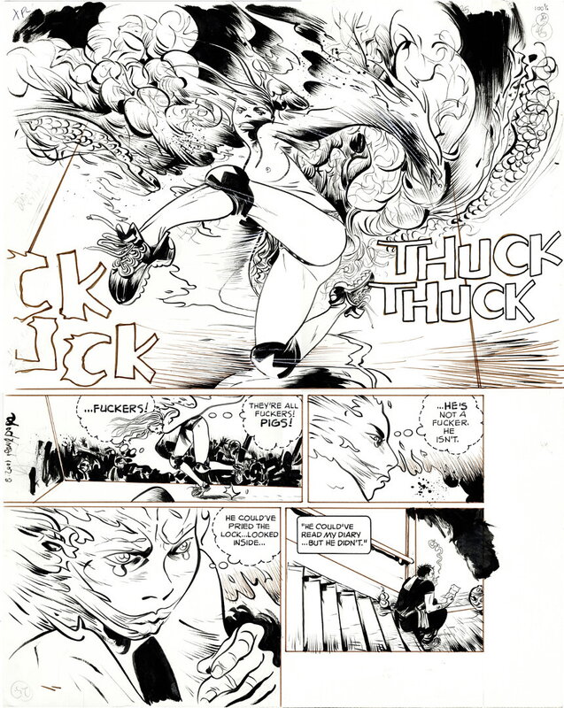 100% Chapter 6 page 16 by Paul Pope - Planche originale