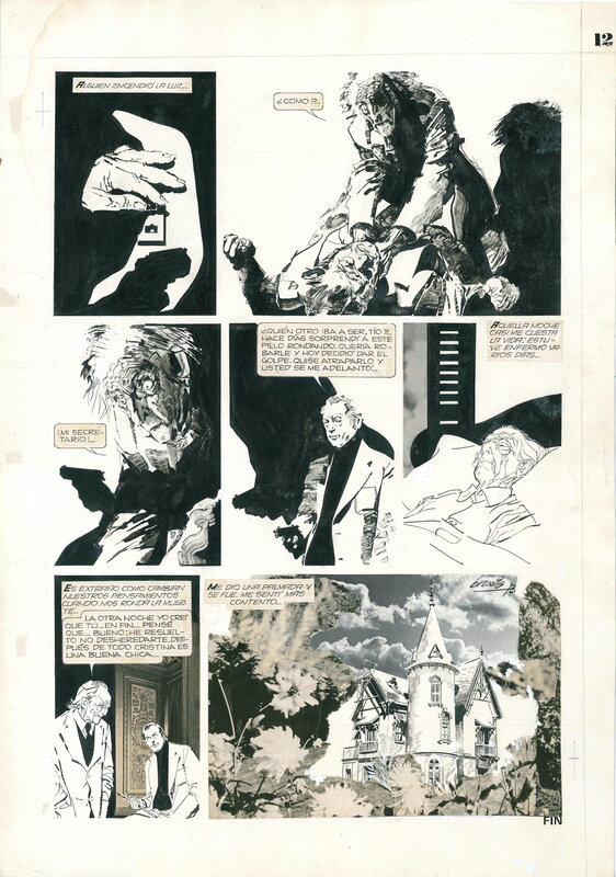 Miedo, page 12 par Alberto Breccia - Planche originale