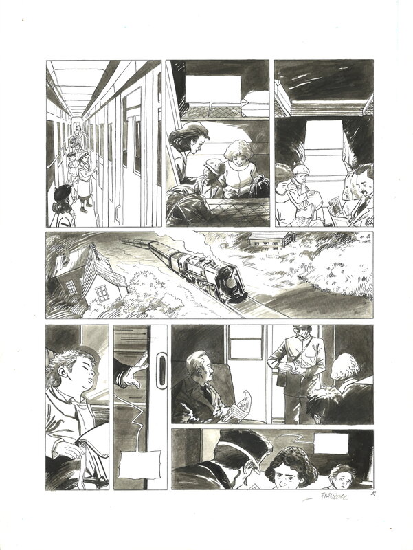 En vente - Olivier Frasier - Femmes en resitance tome 4 p. 19 - Planche originale