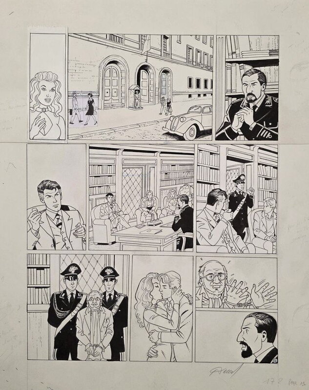 Harry Dickson par Renaud - Planche originale