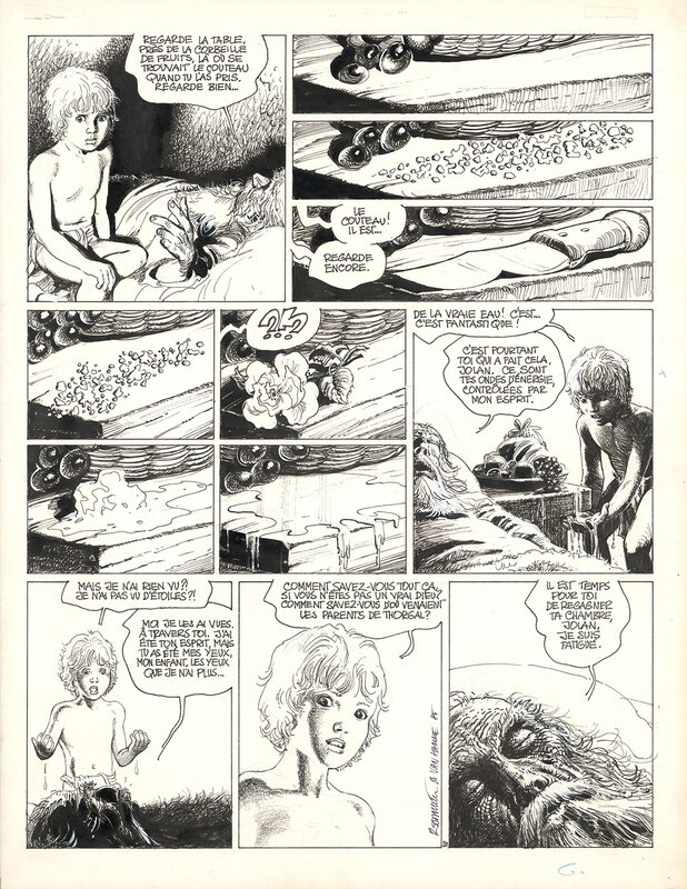 Grzegorz Rosinski, Jean Van Hamme, Thorgal - Les yeux de Tanatloc - Planche originale