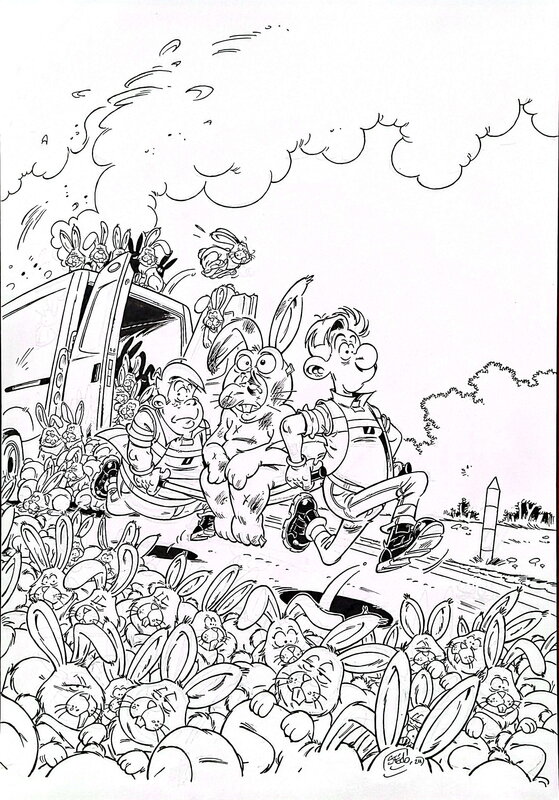Stédo, Les pompiers T 23 - Le coup du lapin - - Comic Strip