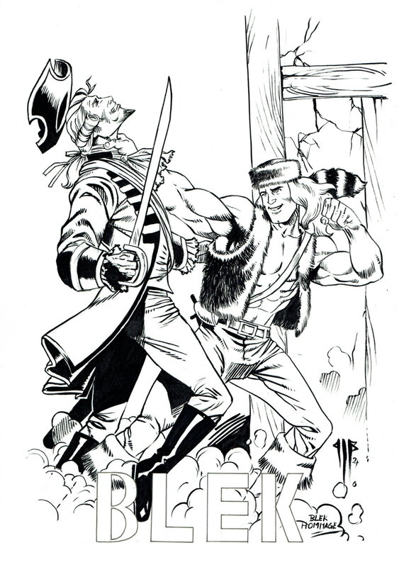 En vente - Bleck le Roc par Philippe Bringel - Illustration originale