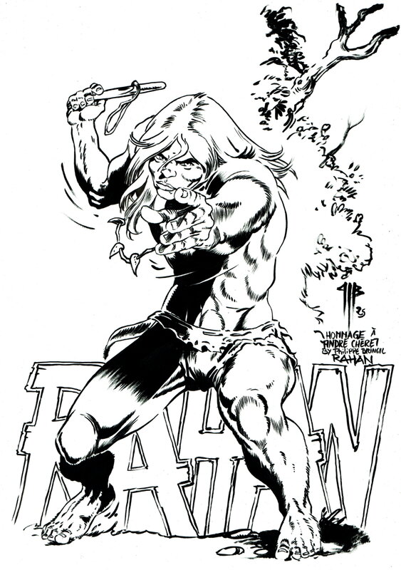 En vente - Philippe Bringel, Le fils des âges farouche - Illustration originale