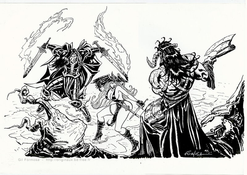 Gil Formosa, Chroniques LUNE NOIRE - ATTACK - Comic Strip