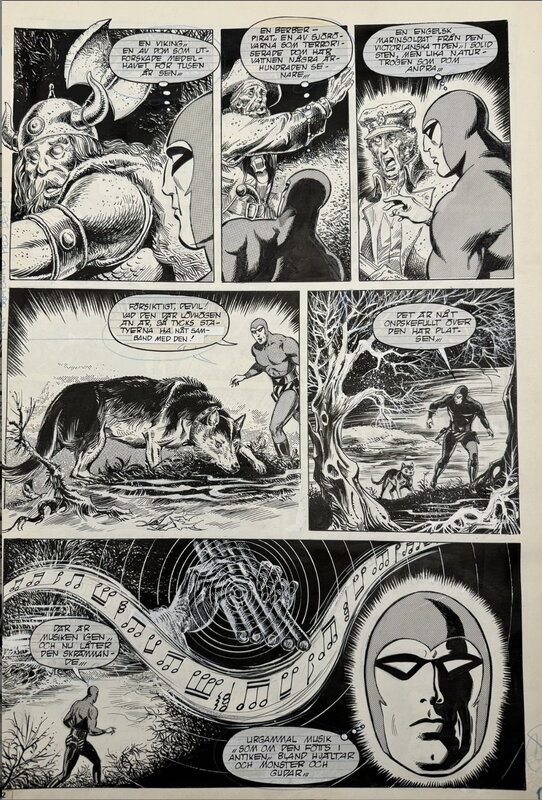 César Spadari, Donne Avenell, The Secret of Polymos “THE PHANTOM “ - Planche originale