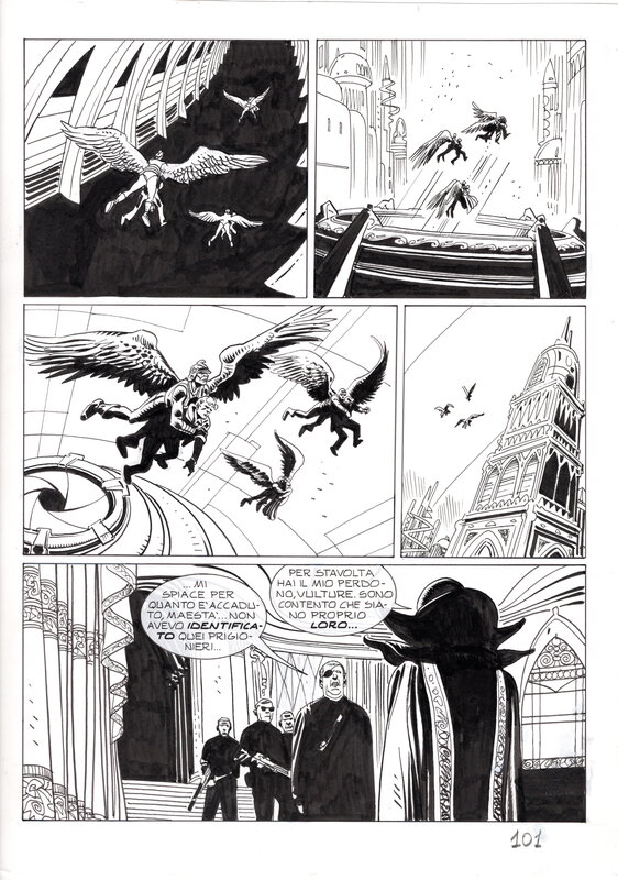 En vente - Giancarlo Alessandrini, Alfredo Castelli, Martin Mystere Speciale #33 [Anni 30 - Troppi supereroi!] - Planche originale