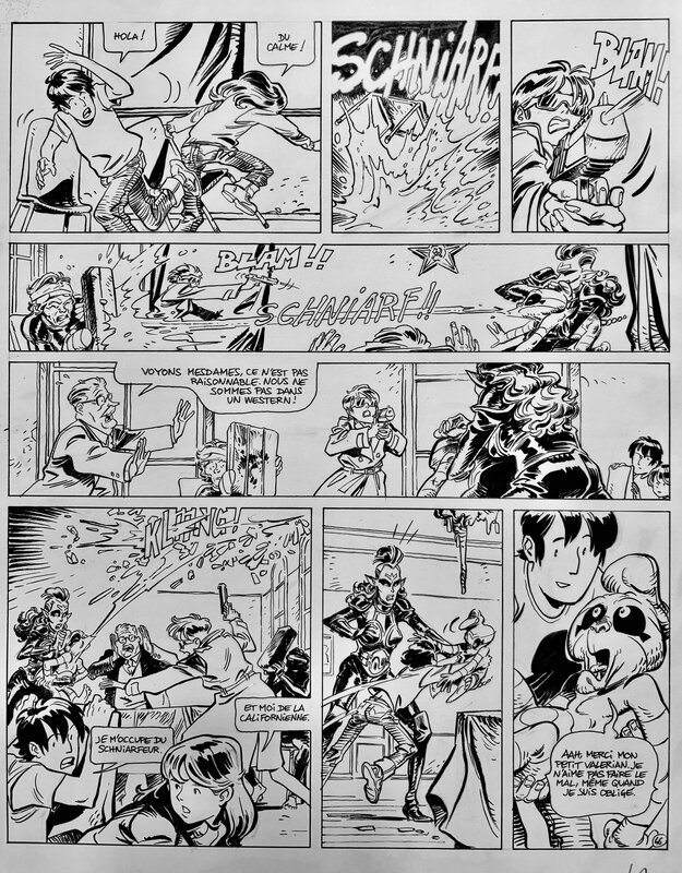 Virginie Augustin, Pierre Christin, Valérian par...#3 - Là où naissent les histoires - Planche originale N°6 - Planche originale